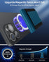 Magsafe Wallet for iPhone 16/15/14/13/12 Series, Magnetic 8-Card Holder with Adjustable Stand, RFID Blocking, Blue