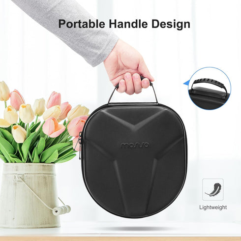 MOSISO Hard Travel Case for Sony WH1000XM5/WHCH710N/WH1000XM4/WHXB900N, Bose 700/QC35 II, AirPods Max, Black