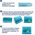 Tablet Stand Multi-Angle Lazy Holder with Soft Pad, Net Pocket & Phone Stands for Lap, Knee, Sofa, and Bed (Light Blue)