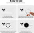 2Pcs Metal Ring Sticker for Pop Socket, Magnetic Adapter Adhesive for iPhone, Magsafe Wireless Charger, Black