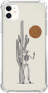 Skull Cowboy Phone Case for iPhone 11, West Wild Sunset Cactus Shockproof Protective Cover for Men Girls Women Boys