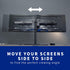 VIVO MOUNT-VW02A Dual VESA Bracket Adapter, Horizontal Assembly Mount for 2 Monitor Screens up to 27 inches