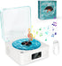 The Waves Vinyl Player with Water Ripple Light, 2024 New Bluetooth Speaker Compatible with TF, AUX Mode, Record Player