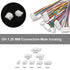 JST GH 1.25mm Connector Kit, 80 PCS Male Housing Plug Connectors with 500 PCS Plug Terminals, 2-10 Pin