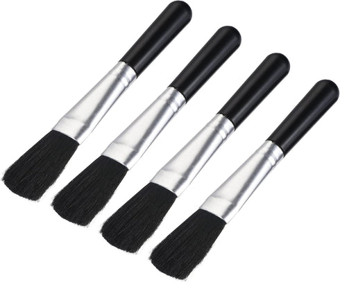 MECCANIXITY 4 Pack Computer Cleaning Brush Tools with Soft Bristle and 4.7 Inch Plastic Handle for Keyboard, Camera Lens