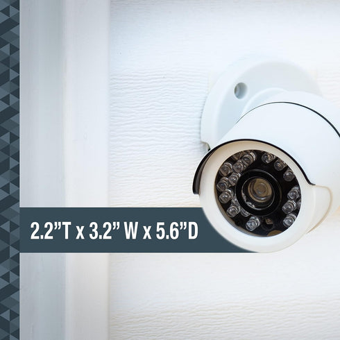 SABRE Fake Security Camera, Weather Resistant, Realistic Design to Deter Intruders, No Wiring Required