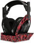 MightySkins Glossy Glitter Skin for Astro A50 Wireless Headphones + Base Station (Gen 4) - Red Modern Camo, Protective,