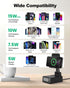 Bitswolee Gifts for Men Cell Phone Stand with Wireless Bluetooth Speaker and Wireless Charger, Phone Charger Stand