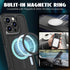 MATEPROX Magnetic Cases for iPhone 15 Pro Max Case, Compatible with MagSafe, Rugged Heavy Duty Shockproof Protective Armor Phone Cover 6.7'' 2023-Black