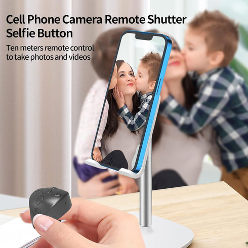 TikTok Remote Control Kindle APP Page Turner, Bluetooth Smart Ring for iPhone, iPad, iOS, Android (Black)