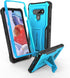 ExoGuard Rubber Shockproof Case for LG Stylo 6, Built-in Kickstand (Blue)