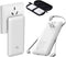 Portable Charger with Built-in Cables and AC Wall Plug, Slim USB C Power Bank, 10000mAh, External Battery Pack for