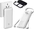Portable Charger with Built-in Cables and AC Wall Plug, Slim USB C Power Bank, 10000mAh, External Battery Pack for