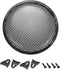 uxcell 6.5" Speaker Waffle Grill Metal Mesh Subwoofer Guard Protector Cover with Clips and Screws