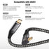 Right Angle 100W PD USB C 3.2 Cable, 20Gbps Data Transfer, 4k Video Output Compatible with Samsung Galaxy S21/S20/S10