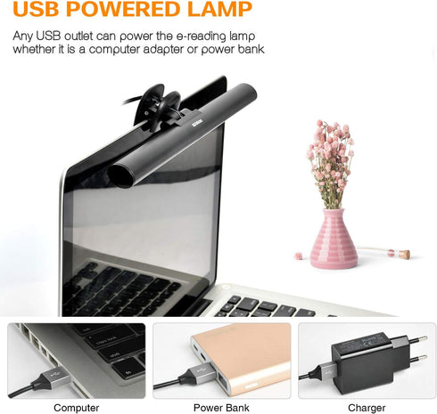 Monitor Light, Screen Light Bar Computer e-Reading LED Task Lamp, 3 Color Modes, 10 Brightness, USB Powered Monitor Lamp