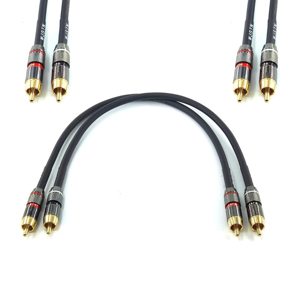 WJSTN RCA to RCA Cable 1ft Stereo Audio Cable,1rca Male to 1rca Male