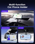 Vpryhuan 360 4-7" Dashboard Car Phone Holder Mount with Anti-Drop Clip - Rotation Multifunctional Cell Phone Holder Car