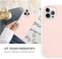 DUEDUE Liquid Silicone Soft Gel Rubber Case for iPhone 12 Pro Max 6.7", Full Protective with Microfiber Cloth Lining,