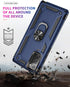 Samsung Galaxy Note 20 Case - Note20 5G Case with HD Screen Protectors, Military-Grade Metal Ring Holder Kickstand