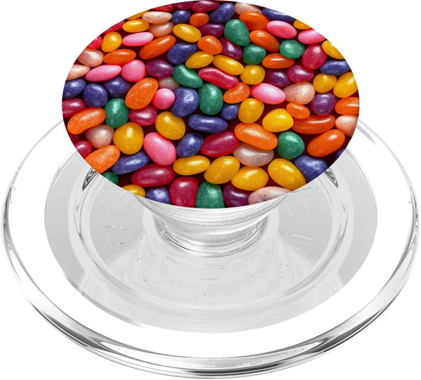 Cute Jelly Beans Candy Decor Sweets For Girls Jelly Beans Fun Cute Colorful Candy Pattern Sweets PopSockets MagSafe PopGrip for