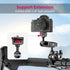 ULANZI Super Clamp Double Camera Clamp with 1/4" Adapter, Crab Plier Clip Bracket Mount for Photo Studio Light Stand