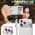 NECARSIN 3 Pack 17 9 for iPhone Pro Max Camera Lens Protector,Bling Tempered Glass Hardness,Anti-Scratch High