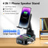 buwy 8 Gifts for Men Women, Cell Phone Stand with Wireless Bluetooth Speaker and RGB Ambient Light, Anti-Slip Base HD