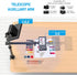Overhead Camera Mount Table Stand with 2 Section Telescopic Arm, Adjustable Light Stand Mount for DSLR, Phone, Webcam