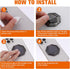 cobee 360 Cell Phone Ring Holder Finger Kickstand, Rotation Metal Cellphone Back Grip Foldable Cell Phone Stand