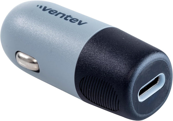 Ventev 20W USB C PD Car Charger, Compatible with Samsung & Apple, Works as iPhone and Android Charger (Dark Gray)