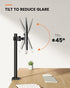 Ergear Monitor Mount for 13-32" Screens up to 17.6lbs, Adjustable Height and Angle, Single Desk Stand (Black)