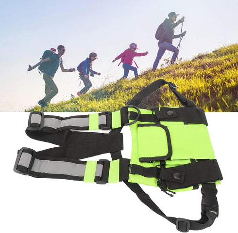 Radio Harness Chest Rig Bag by FLEXMAN, Oxford Cloth Pocket Pack Holster with Reflective Strips