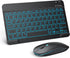 TECURS Bluetooth Keyboard & Mouse Combo for iPad, 7-Color Backlit, Rechargeable, Compatible with iPad 10th/9th/8th Gen,