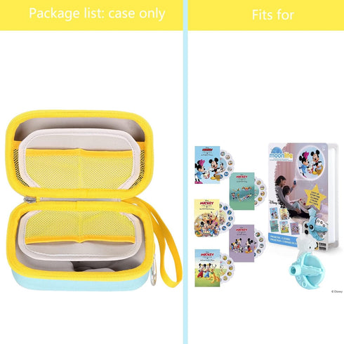 Hard Case for Moonlite Mini Projector and Story Reels, Protective Storage Shell for Storybook Projector