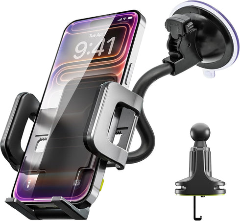 Bracketron TripGrip Window and Vent Mount, GPS Car Mount, Windshield Cell Phone Holder