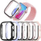 BHARVEST 6 Pack Case for Apple Watch Series 11/10 42mm with Tempered Glass