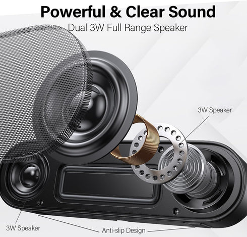 ZETIY Updated Computer Speaker, USB Powered Mini Sound Bar for Desktop, Windows PC, Mac, Plug and Play with Volume