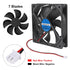 2Pcs DC 12V 12025 Cooling Fan 120x120x25mm for Computer Case and Server Chassis