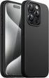 JETech Black Silicone Case for iPhone 15 Pro Max 6.7-Inch, Shockproof Full-Body Protection, Silky-Soft Touch.