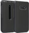 Nakedcellphone Case for LG Classic Flip, Black Protective Snap-On Hard Shell Cover with Grid Texture for LG Classic
