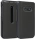 Nakedcellphone Case for LG Classic Flip, Black Protective Snap-On Hard Shell Cover with Grid Texture for LG Classic