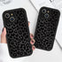 lioscre 13 6.1", Cute Cheetah Print Phone Case for iPhone Case Aesthetic Luxury Black Leopard Pattern Design Cover