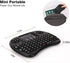 Rii Mini Wireless Bluetooth Keyboard with Touchpad, Supports Bluetooth and 2.4GHz Wireless Connection for Smartphones,