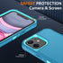 SunStory 11 3-Layer Cover,3 1 11 6.1",LakeSkyBlue Compatible with iPhone Case with HD Screen Protector, Heavy Duty