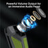 INGA Wearable Bluetooth Speaker, Mini Clip-on Portable Speaker with Light & Warning Lamp, Built-in Mic, Hands-Free