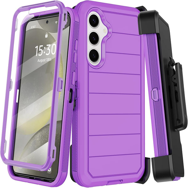 Shop Samsung Galaxy S24 Plus Case (6.7") - Heavy Duty Rugged Cover with Belt Clip, Kickstand & Built-in Screen