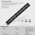 Leftfoto 280mm Metal Dovetail Slide Rail Arca Swiss Type Quick Release Plate with Cold Shoe & Anti-Slip Pads for DSLR