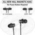 Wireless Earbuds Neckband, V5.2 with Microphone, 35 Hours Playtime, IPX7 Sweatproof for Music and Sports (Black)