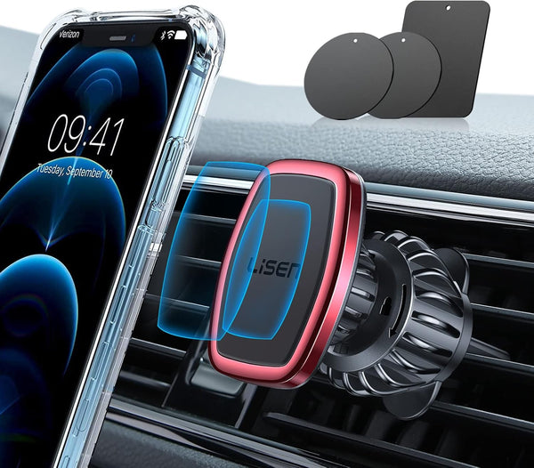 LISEN Magnetic Phone Holder for Car Upgraded Clip Ultra Car Phone Holder 6